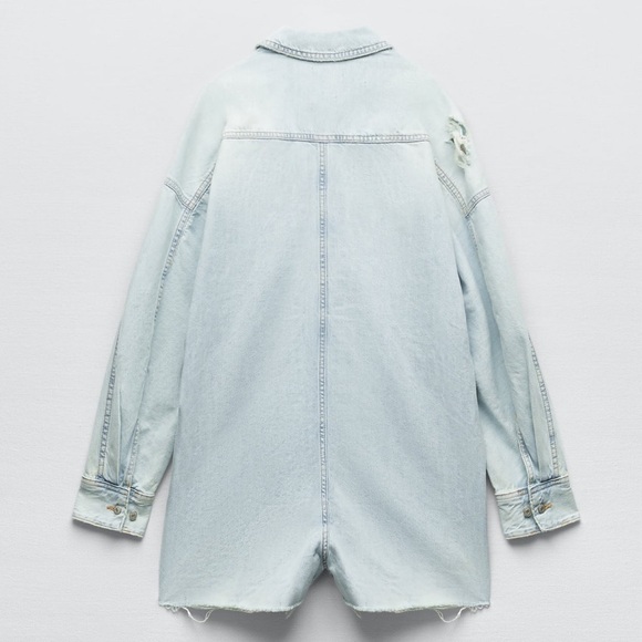 Zara Denim Jumpsuit - Picture 7 of 10